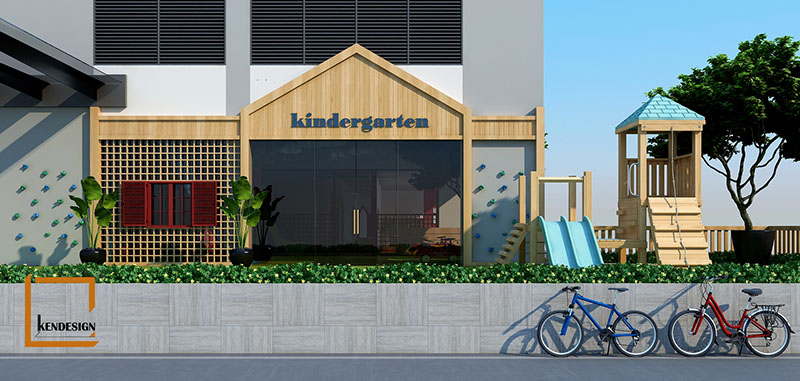 Thiết kế nhà trẻ mặt tiền